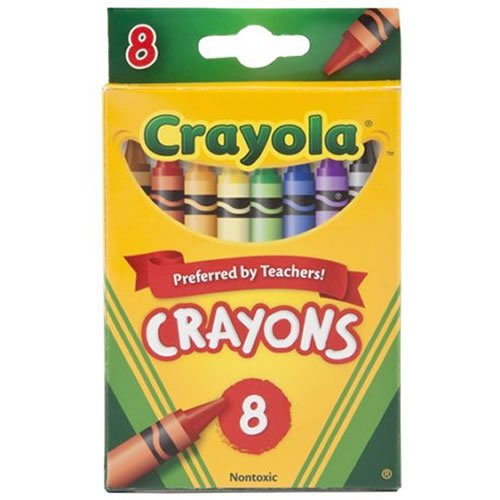 Crayola® 8-Count Crayons - Standard (12 Boxes)