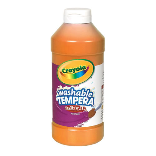 Crayola® Artista ll Washable Tempera Paint (16 oz): Orange
