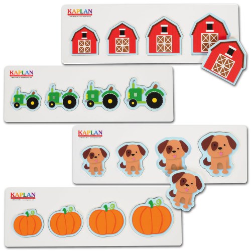 Size and Sequence Farm Puzzles (Set of 4)