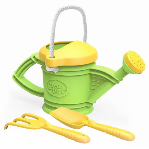 Watering Can with Shovel & Rake