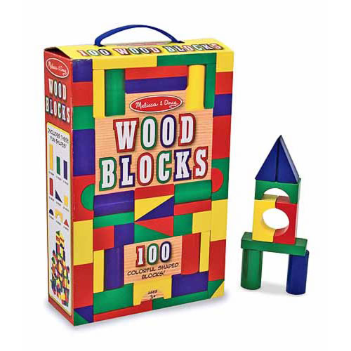 Wooden Color Blocks (100 Pieces)